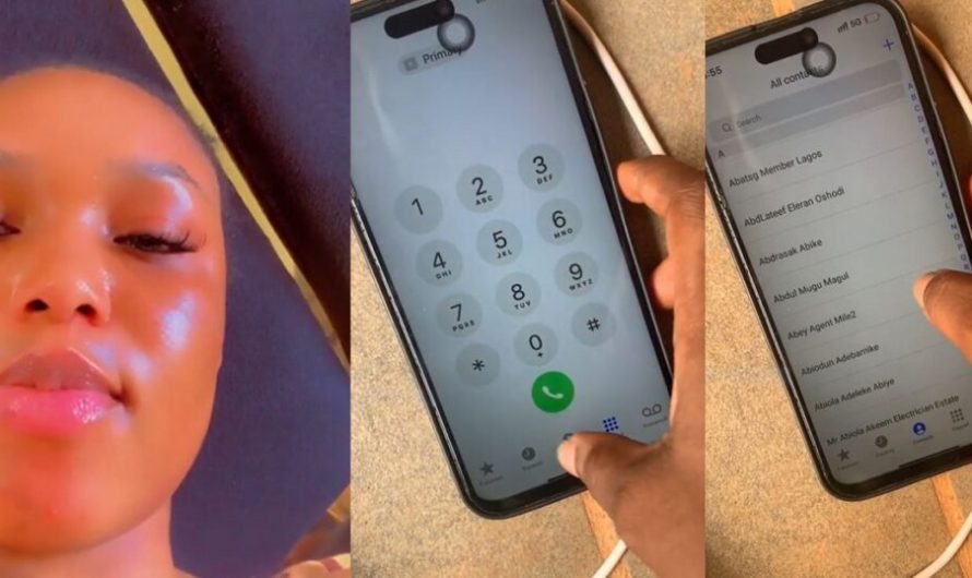 Nigerian Lady Shares Shocking Video Of Her Neighbor’s ₦30,000 Newly Purchased “iPhone 15 Pro Max.