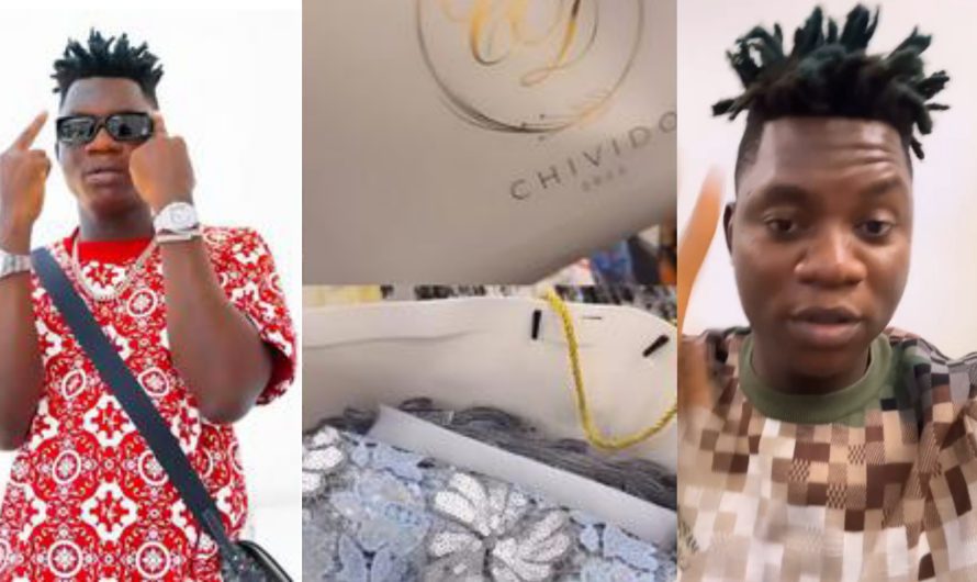 “It Cost N10M, but I go sell am N5M”-OGB Recent brags as he gets invited to Davido’s wedding, flaunts invitation package (Video)