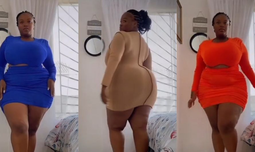 “Its Chubby or Nothing”-Pretty Ebony lady Displays her official out look to fans with her Recommendable curve fig8(Video)