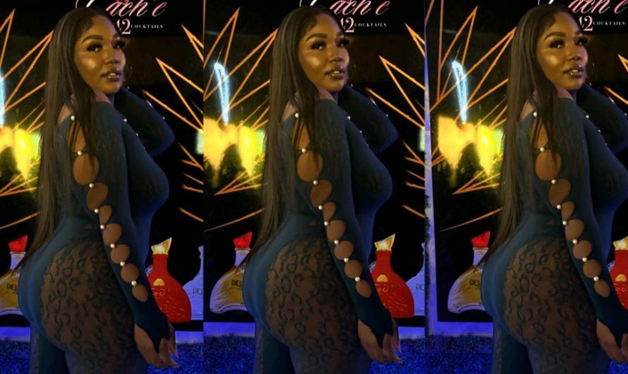 “Its an American Standard”-American Beauty lady Displays her outfit with her amazing backside, Shocks fans.(Video)