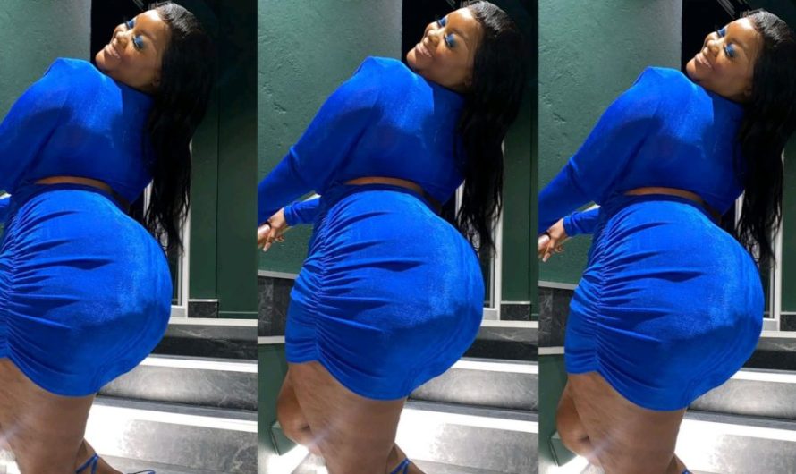 “Are you a Blues?”-Beautiful chubby Ebony lady on blue gown ask her fans, As she seeks for Companionship(Video)