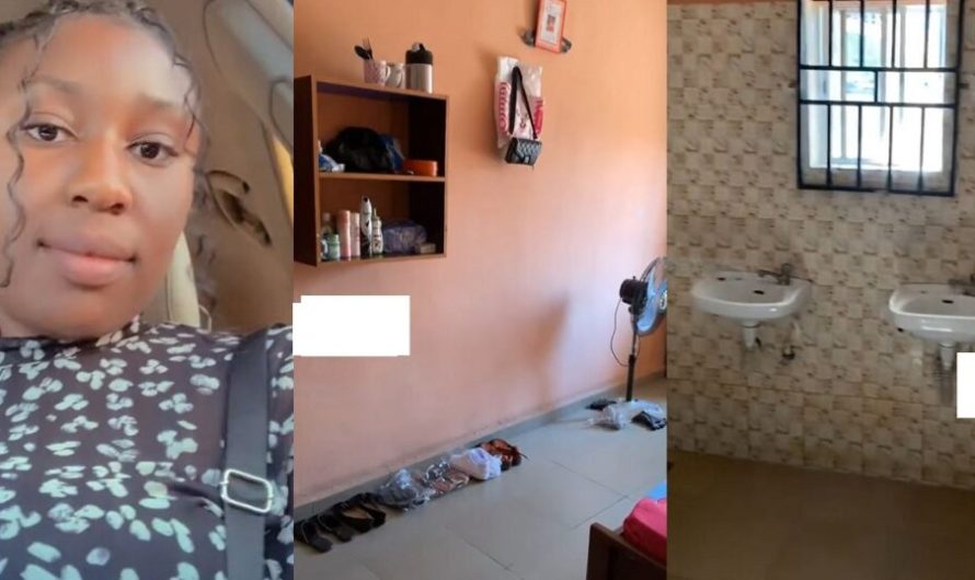 “Abeg which Sugar daddy run am?”-Netizens react As Lady Flaunts Her Lavish NYSC Accommodation.(Video)